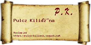 Pulcz Kiliána névjegykártya